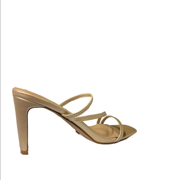 Billini Champagne gold heels sandal, size 5 - Picture 2 of 4